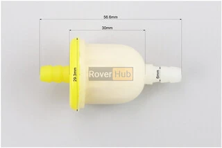 Фільтр паливний напівпрозорий (елемент - папір)