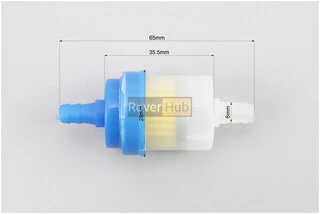 Фільтр паливний прозорий без магніту великий (елемент - папір), кольоровий