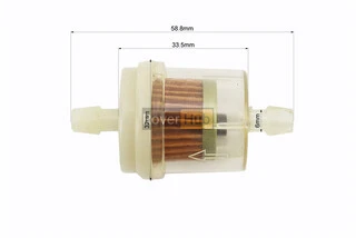 Фільтр паливний прозорий з магнітом великий (елемент - папір) тип 1 (КРЕПКИЙ)