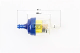 Фільтр паливний прозорий з магнітом малий, кольоровий