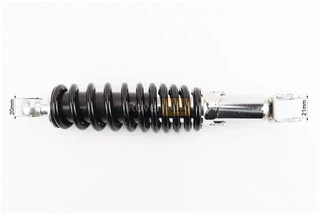 Амортизатор задній GY6/Honda - 280мм*d51мм (втулка 10мм / вилка 8мм) регул., чорний