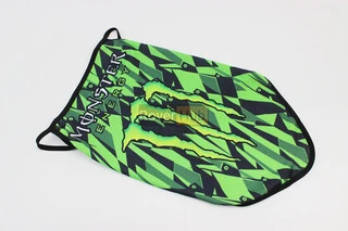 Маска обличчя пилозахисна "Monster", із зеленим малюнком, GE-75
