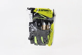 Перчатки мотоциклетные без пальцев XL-Чёрно-Салатовые