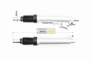 Амортизатор передній (пір'я), к-кт 2шт Yamaha JOG NEXT ZONE / AXIS 345мм