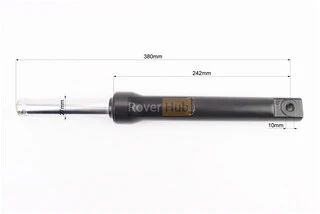 Амортизатор передний (перья), Honda DIO, 380мм (под бараб. торм.) качественные, ЧЕРНЫЙ