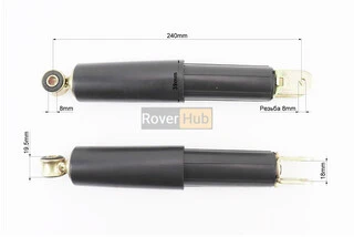 Амортизатор передній важіл.(маятник), к-кт 2шт GY6 / Honda Tact, 240мм