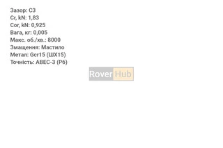 Подшипник 6800 2RS C3P6 (10x19x5)