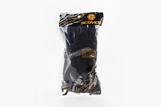 Перчатки мотоциклетные, теплые XL-Чёрно-Серые