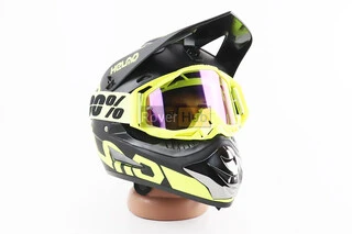 Окуляри кросові/ендуро/АТV, жовті (дзеркальне скло)