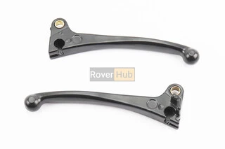 Рычаги руля левый, правый к-кт 2шт (барабан. тормоз) Honda DIO, чёрные