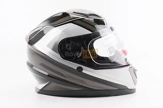 Шолом інтеграл, закритий BLD-M62 S (55-56см), ЧОРНИЙ/БІЛО-СІРИЙ