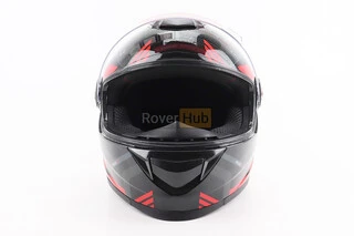 Шолом інтеграл, закритий BLD-М65 S (55-56см), ЧОРНИЙ/ЧЕРВОНО-СІРИЙ