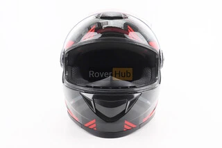 Шолом інтеграл, закритий BLD-М65 М (57-58см), ЧОРНИЙ/ЧЕРВОНО-СІРИЙ