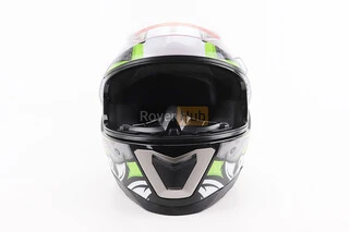 Шлем интеграл, закрытый BLD-M62 S (55-56см), СЕРЫЙ/НЕОНОВО-ЗЕЛЕНЫЙ "T-Rex"