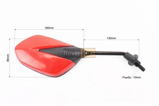 Зеркала к-кт "Lux" красные с черной вставкой, м10, тип 1