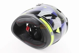 Шлем интеграл, закрытый BLD-М65 L (59-60см), ЧЕРНЫЙ/НЕОНОВО-ЖЕЛТО-СИНИЙ