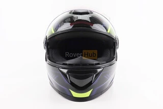 Шлем интеграл, закрытый BLD-М65 S (55-56см), ЧЕРНЫЙ/НЕОНОВО-ЖЕЛТО-СИНИЙ