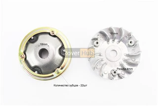 Варіатор передній к-кт Suzuki AD 100 + втулка, крильчатка