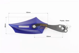Дзеркала к-кт "ПРИЗМА" SPORT, сині, м8/10 (з регулюванням нахилу) (можливі незначні подряпини)