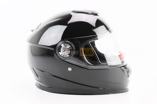 Шолом інтеграл, закритий BLD-М65 L (59-60см), ЧОРНИЙ глянець