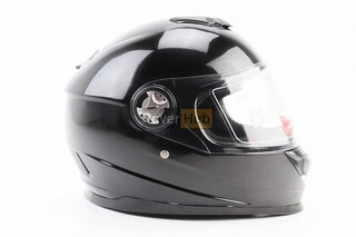 Шолом інтеграл, закритий BLD-М65 S (55-56см), ЧОРНИЙ глянець
