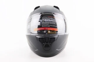 Шолом інтеграл, закритий (сертифікація DOT)+відкидні окуляри BLD-M67 L (59-60см), ЧОРНИЙ матовий