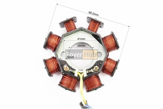 Статор магнето (генератора) Honda DIO AF34/35 (8 катушек разъем "папа 2+1")