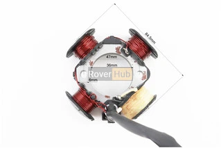 Статор магнето (генератора) Suzuki AD50 (4 катушки разъем "мама 2+1")