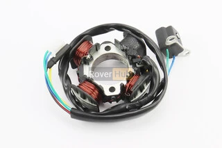 Статор магнето (генератора) Suzuki AD50/100 (4 катушки разъем "мама/папа 2+2+1") + датчик холла