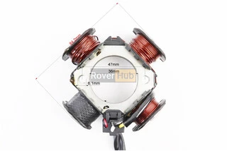 Статор магнето (генератора) Suzuki AD50/100 (4 катушки разъем "мама/папа 2+2+1") + датчик холла