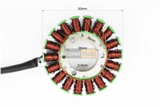 Статор магнето (генератора) Suzuki GN125 (18 котушок роз'єм "мама / тато 2 + 3")