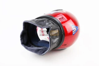 Шолом інтеграл, закритий з коміром, ЧЕРВОНИЙ з малюнком (незначні відмінності малюнків, можливі дефекти фарбування)