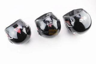 Шолом інтеграл, закритий з коміром, ЧОРНИЙ з малюнком (незначні відмінності малюнків, можливі дефекти фарбування)