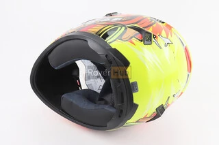 Шлем интеграл, закрытый+очки BLD-М61 S (55-56см), ЖЕЛТО-ОРАНЖЕВЫЙ "Buffalo"