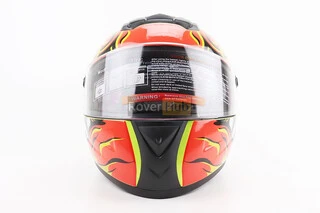 Шлем интеграл, закрытый+очки BLD-М61 М (57-58см), ЖЕЛТО-ОРАНЖЕВЫЙ "Buffalo"