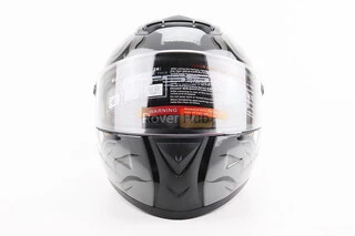 Шолом інтеграл, закритий+окуляри BLD-М61 S (55-56см), ЧОРНО-СІРИЙ "Buffalo"