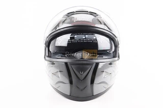 Шолом інтеграл, закритий+окуляри BLD-М61 S (55-56см), ЧОРНО-СІРИЙ "Buffalo"