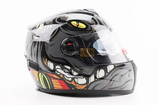 Шолом інтеграл, закритий+окуляри BLD-М61 М (57-58см), ЧОРНО-СІРИЙ "Buffalo"