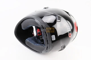 Шолом інтеграл, закритий+окуляри BLD-М61 S (55-56см), ЧОРНИЙ глянець