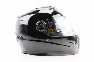 Шолом інтеграл, закритий+окуляри BLD-М61 S (55-56см), ЧОРНИЙ глянець