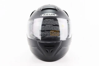 Шолом інтеграл, закритий+відкидні окуляри ZS-806F Solid M, ЧОРНИЙ мат