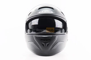 Шолом інтеграл, закритий+відкидні окуляри ZS-806F Solid M, ЧОРНИЙ мат