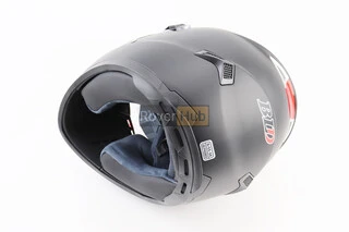 Шолом інтеграл, закритий+окуляри BLD-М61 S (55-56см), ЧОРНИЙ матовий