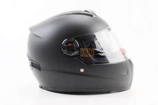 Шолом інтеграл, закритий+окуляри BLD-М61 S (55-56см), ЧОРНИЙ матовий