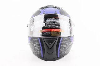 Шолом інтеграл, закритий+окуляри BLD-М61 М (57-58см), ЧОРНО-СИНІЙ