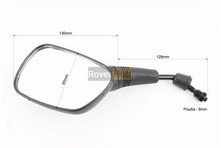 Дзеркало квадрат- чорне, м8