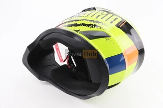 Шолом кросовий/ендуро/АТV зі склом BLD-819-7 L (59-60см), ЧОРНИЙ/ЖОВТО-ПОМАРАНЧЕВИЙ