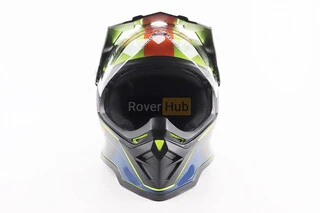 Шлем кроссовый/эндуро/АТV со стеклом BLD-819-7 S (55-56см), ЧЕРНЫЙ/ЖЕЛТО-ОРАНЖЕВЫЙ