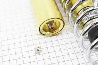 Амортизатор задній JH/CB/CG - 340мм*d60мм (втулка 12мм / втулка 10;12мм) газовий регул., хром к-кт 2шт