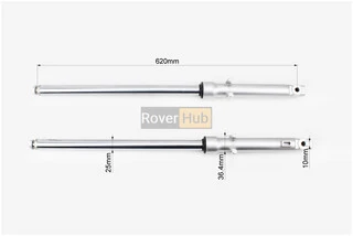 Амортизатор передній (пір'я), лев., правий. к-кт L-620мм D-25мм (пружина всередині)